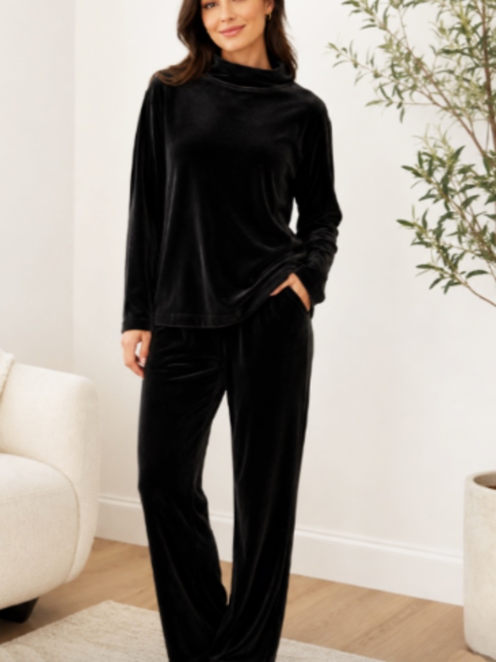 Northern Spirit Apres Ski Top & Pant Suit Size M Petites